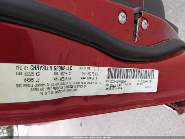 Продаж на аукціоні авто 2010 Chrysler 300 Touring, vin: 2C3CA4CD7AH180384, номер лоту: 46187803