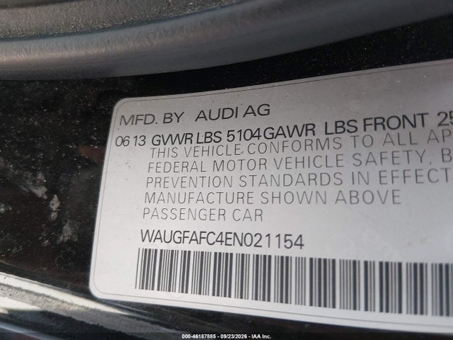 Aukcja sprzedaży 2014 Audi A6 2.0t Premium, vin: WAUGFAFC4EN021154, numer aukcji: 46187885