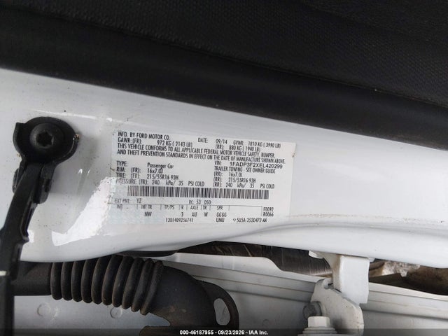 Продаж на аукціоні авто 2014 Ford Focus Se, vin: 1FADP3F2XEL420299, номер лоту: 46187955