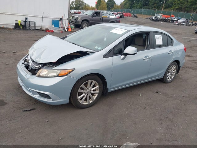 46187978 :رقم المزاد ، 19XFB2F91CE335558 vin ، 2012 Honda Civic Sdn Ex-l مزاد بيع