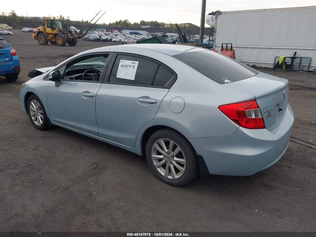 46187978 :رقم المزاد ، 19XFB2F91CE335558 vin ، 2012 Honda Civic Sdn Ex-l مزاد بيع
