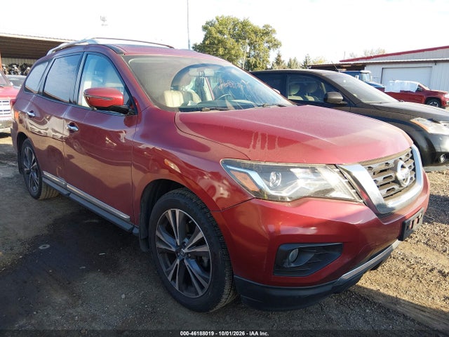 2017 Nissan Pathfinder Platinum მანქანა იყიდება აუქციონზე, vin: 5N1DR2MM2HC602243, აუქციონის ნომერი: 46188019