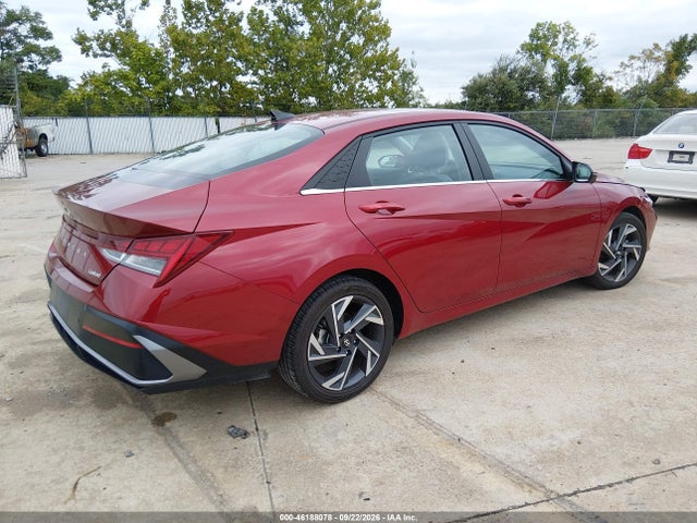 2024 Hyundai Elantra Limited მანქანა იყიდება აუქციონზე, vin: KMHLP4DG1RU817180, აუქციონის ნომერი: 46188078