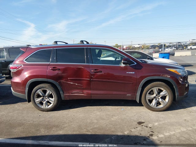 Продаж на аукціоні авто 2016 Toyota Highlander Hybrid Limited Platinum, vin: 5TDDCRFH2GS014161, номер лоту: 46188089