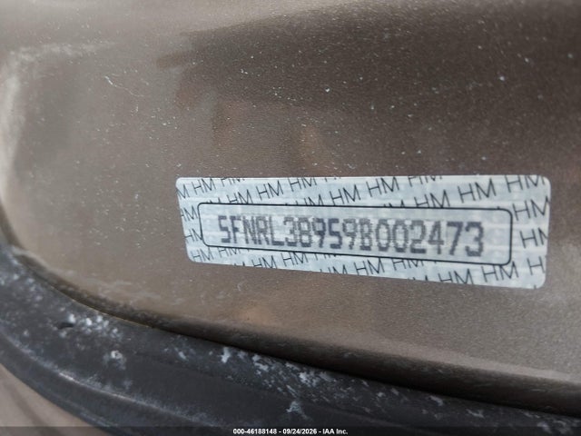 Продажа на аукционе авто 2009 Honda Odyssey Touring, vin: 5FNRL38959B002473, номер лота: 46188148