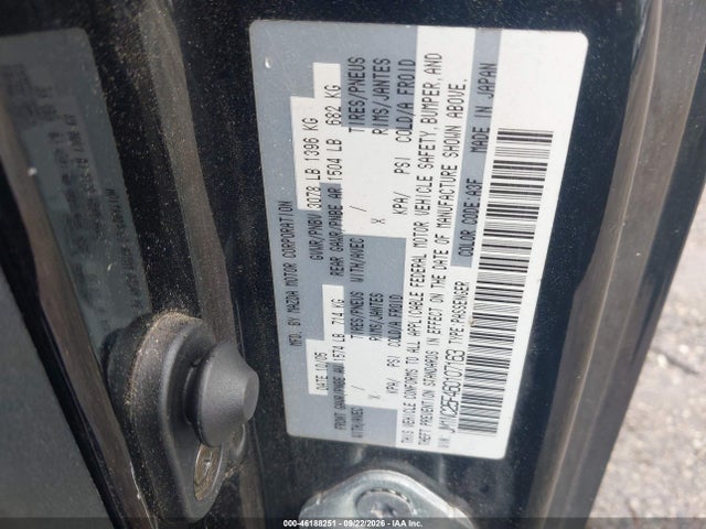 Aukcja sprzedaży 2006 Mazda Mx-5 Sport, vin: JM1NC25F460107163, numer aukcji: 46188251