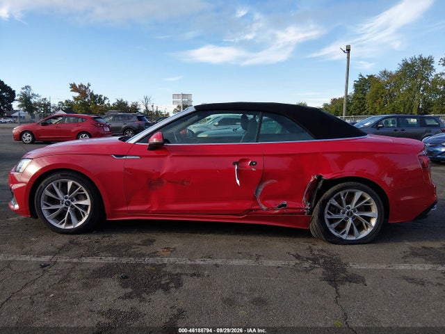 Продажа на аукционе авто 2022 Audi A5 Cabriolet Premium, vin: WAU2AGF54NN000463, номер лота: 46188794