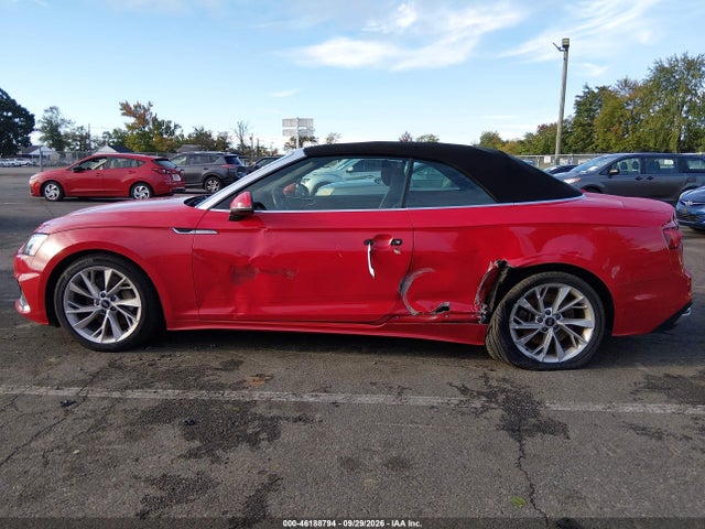 Продажа на аукционе авто 2022 Audi A5 Cabriolet Premium, vin: WAU2AGF54NN000463, номер лота: 46188794