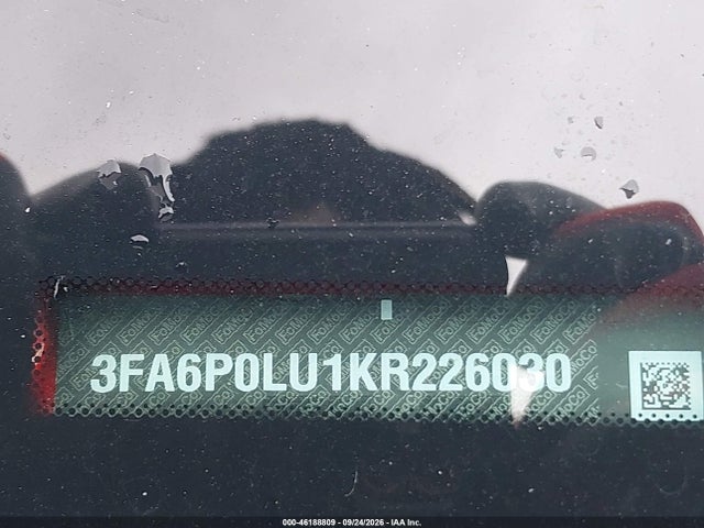 Продаж на аукціоні авто 2019 Ford Fusion Hybrid Se, vin: 3FA6P0LU1KR226030, номер лоту: 46188809