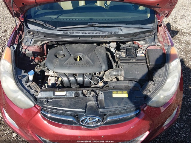 Продаж на аукціоні авто 2013 Hyundai Elantra Limited, vin: 5NPDH4AE1DH180643, номер лоту: 46189045