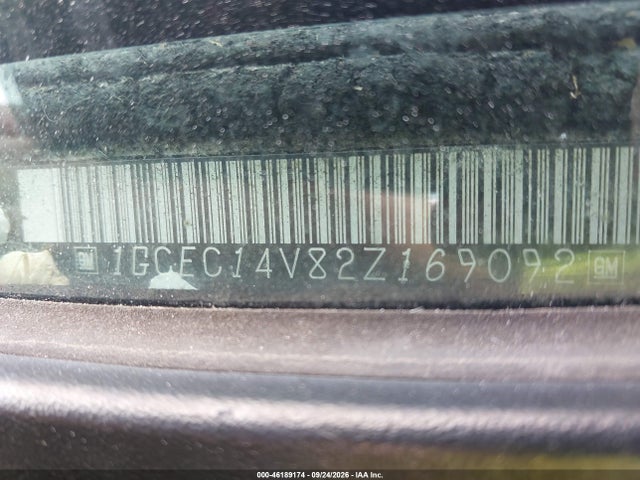46189174 :رقم المزاد ، 1GCEC14V82Z169092 vin ، 2002 Chevrolet Silverado 1500 Ls مزاد بيع