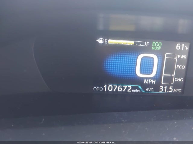 Продаж на аукціоні авто 2019 Toyota Prius Le, vin: JTDL9RFU9K3001974, номер лоту: 46189262
