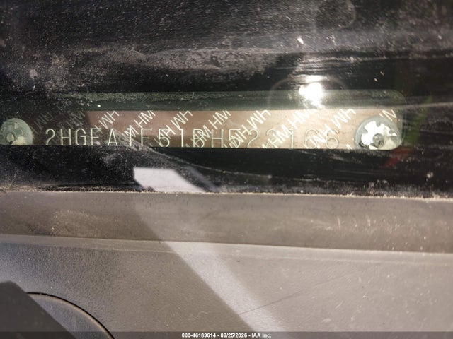 2011 Honda Civic Lx მანქანა იყიდება აუქციონზე, vin: 2HGFA1F51BH522166, აუქციონის ნომერი: 46189614