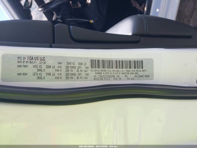 Aukcja sprzedaży 2019 Jeep Grand Cherokee High Altitude 4x4, vin: 1C4RJFCG1KC623788, numer aukcji: 46189636