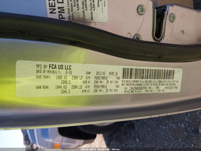 Jeep Patriot Sport 2016 1C4NJPBA2GD687745 Image 9