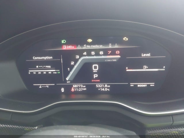 46189787 :رقم المزاد ، WAUB4CF5XLA019717 vin ، 2020 Audi S5 Sportback Prestige Tfsi Quattro Tiptronic مزاد بيع