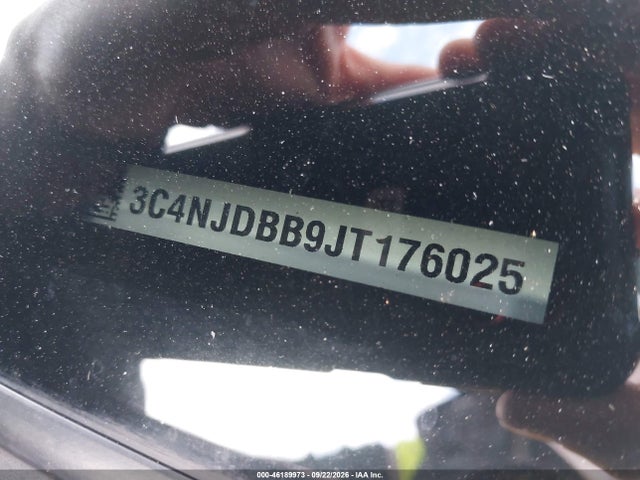 2018 Jeep Compass Latitude 4x4 მანქანა იყიდება აუქციონზე, vin: 3C4NJDBB9JT176025, აუქციონის ნომერი: 46189973