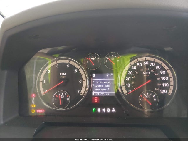 2009 Dodge Ram 1500 Slt/sport/trx მანქანა იყიდება აუქციონზე, vin: 1D3HB13P99S741008, აუქციონის ნომერი: 46189977