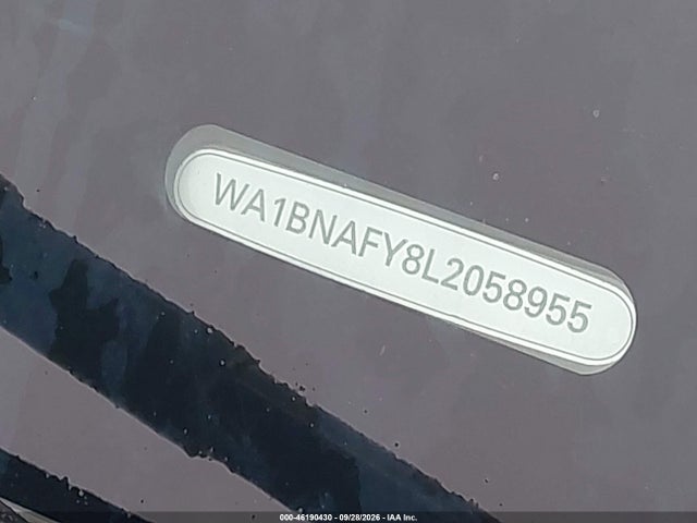 46190430 :رقم المزاد ، WA1BNAFY8L2058955 vin ، 2020 Audi Q5 Premium Plus 45 Tfsi Quattro S Tronic مزاد بيع
