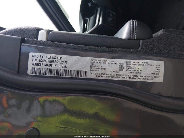 Продажа на аукционе авто 2024 Jeep Grand Cherokee 4xe, vin: 1C4RJYB63RC132475, номер лота: 46190448