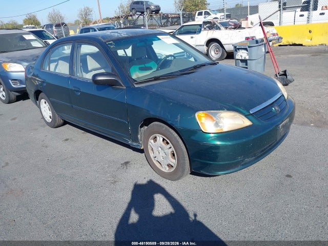 2002 Honda Civic Lx მანქანა იყიდება აუქციონზე, vin: JHMES16592S001064, აუქციონის ნომერი: 46190589