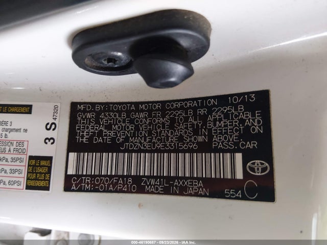 Продаж на аукціоні авто 2014 Toyota Prius V Three, vin: JTDZN3EU9E3315696, номер лоту: 46190687