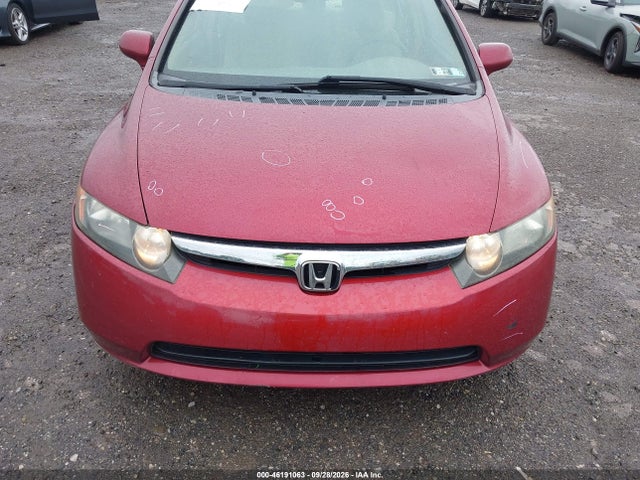 46191063 :رقم المزاد ، 2HGFA16546H518232 vin ، 2006 Honda Civic Lx مزاد بيع