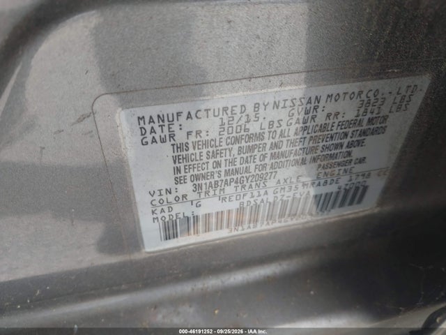 Aukcja sprzedaży 2016 Nissan Sentra Sv, vin: 3N1AB7AP4GY209277, numer aukcji: 46191252