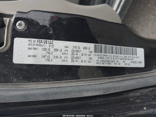 Продажа на аукционе авто 2016 Dodge Grand Caravan Sxt, vin: 2C4RDGCG8GR126278, номер лота: 46191359