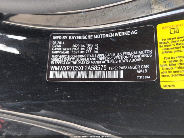 Продаж на аукціоні авто 2015 Mini Hardtop Cooper S, vin: WMWXP7C5XF2A58575, номер лоту: 46191508