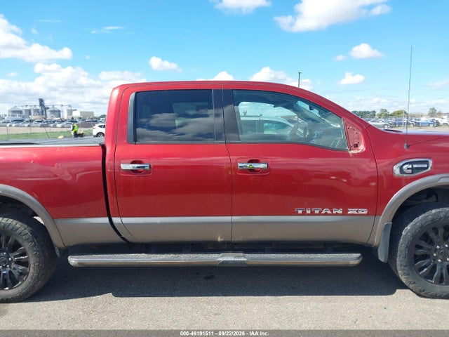 46191511 :رقم المزاد ، 1N6BA1F46GN509820 vin ، 2016 Nissan Titan Xd Platinum Reserve Diesel مزاد بيع
