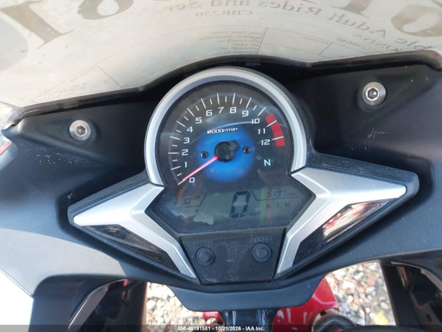 Aukcja sprzedaży 2012 Honda Cbr250 R, vin: MLHMC4108C5208646, numer aukcji: 46191581