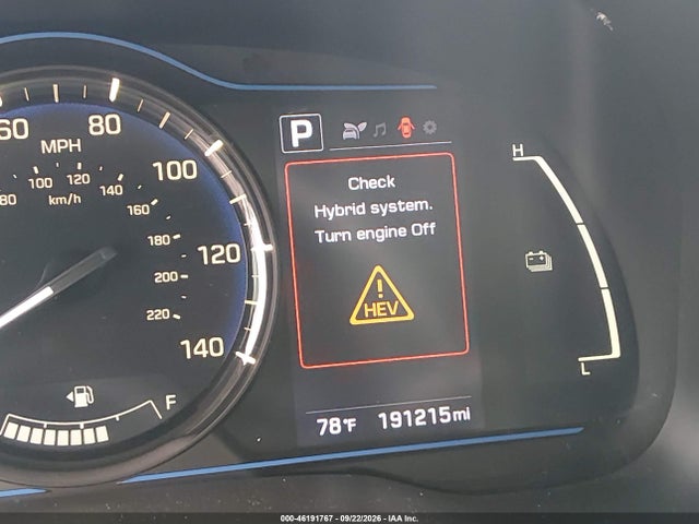 2018 Hyundai Ioniq Hybrid მანქანა იყიდება აუქციონზე, vin: KMHC65LC5JU087625, აუქციონის ნომერი: 46191767