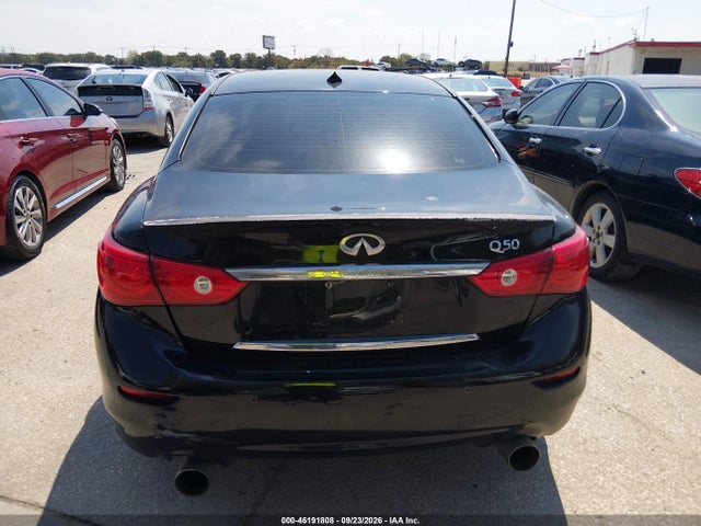 2014 Infiniti Q50 Premium მანქანა იყიდება აუქციონზე, vin: JN1BV7AP5EM674100, აუქციონის ნომერი: 46191808