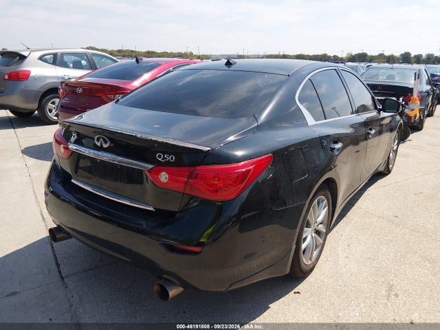 2014 Infiniti Q50 Premium მანქანა იყიდება აუქციონზე, vin: JN1BV7AP5EM674100, აუქციონის ნომერი: 46191808