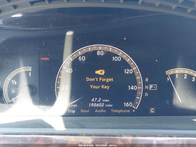 46191845 :رقم المزاد ، WDDNG71X49A261750 vin ، 2009 Mercedes-benz S 550 مزاد بيع