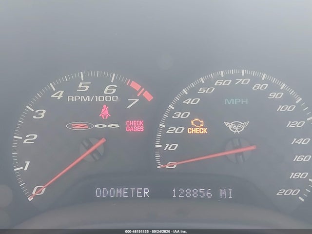 46191855 :رقم المزاد ، 1G1YY12S035123510 vin ، 2003 Chevrolet Corvette Z06 مزاد بيع