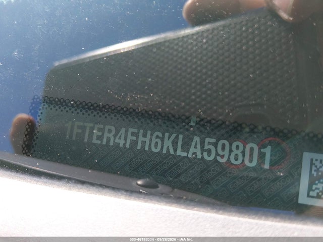 2019 Ford Ranger Lariat მანქანა იყიდება აუქციონზე, vin: 1FTER4FH6KLA59801, აუქციონის ნომერი: 46192034