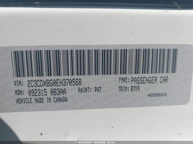 Dodge Charger Se 2014 2C3CDXBG0EH370568 Image 9