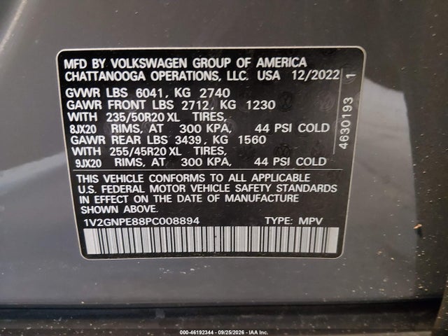 1V2GNPE88PC008894 Volkswagen Id.4 Awd Pro S/awd Pro S Plus