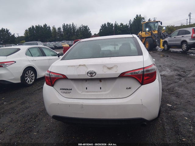 Продажа на аукционе авто 2016 Toyota Corolla Le, vin: 2T1BURHEXGC643702, номер лота: 46192443