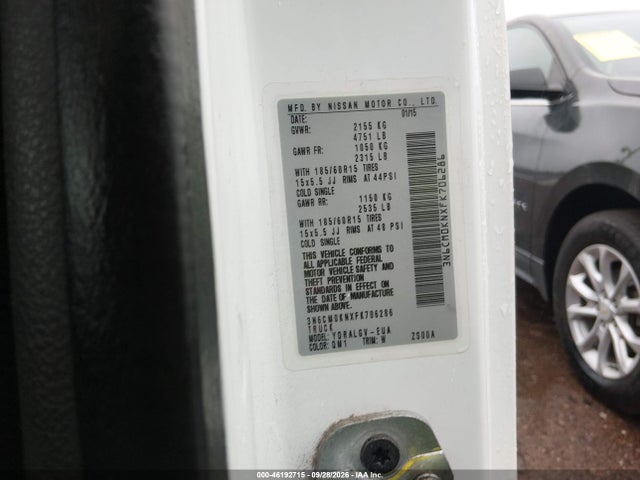 3N6CM0KNXFK706286 Nissan NV200 SV