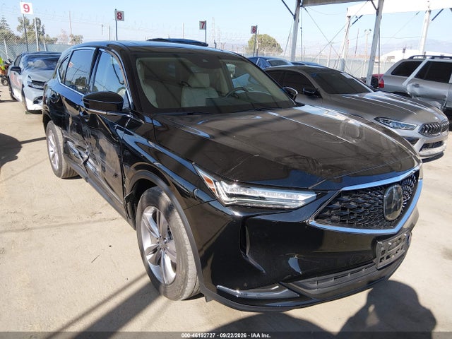 Auction sale of the 2022 Acura Mdx Standard, vin: 5J8YD9H30NL009783, lot number: 46192727