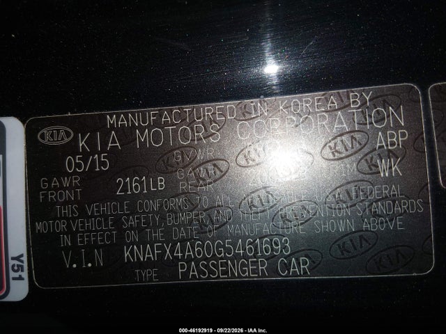 KIA FORTE LX 2016 KNAFX4A60G5461693 Image 9