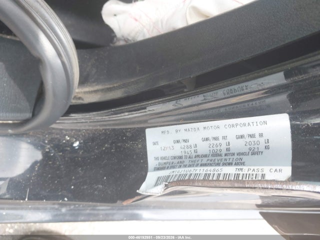 46192951 :رقم المزاد ، JM1GJ1U67F1164865 vin ، 2015 Mazda Mazda6 I Sport مزاد بيع