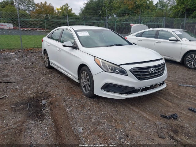 2015 Hyundai Sonata 2.4l Sport მანქანა იყიდება აუქციონზე, vin: 5NPE34AF1FH056757, აუქციონის ნომერი: 46193119