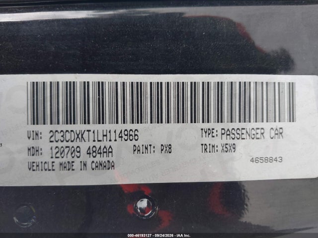 Aukcja sprzedaży 2020 Dodge Charger Police Awd, vin: 2C3CDXKT1LH114966, numer aukcji: 46193127