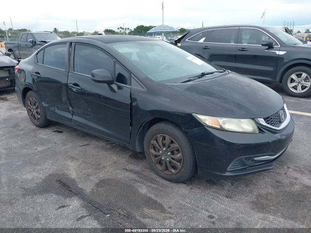 46193350 :رقم المزاد ، 19XFB2F58DE083113 vin ، 2013 Honda Civic Sdn Lx مزاد بيع