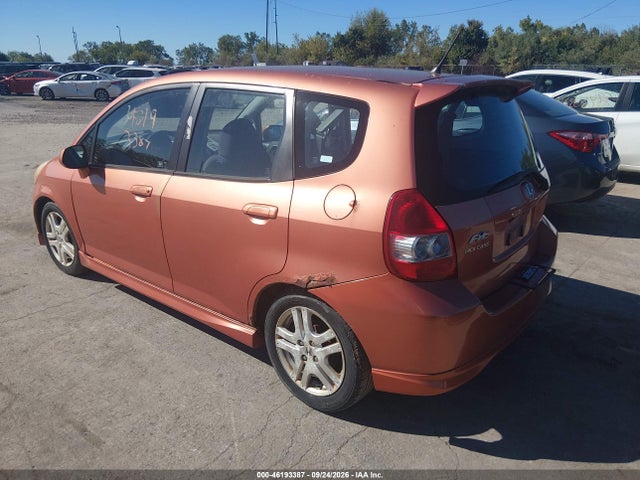 2008 Honda Fit Sport მანქანა იყიდება აუქციონზე, vin: JHMGD38618S006448, აუქციონის ნომერი: 46193387