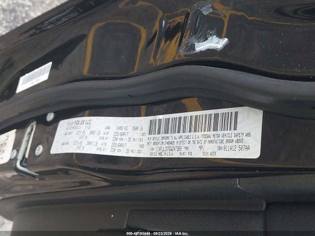 2016 Jeep Cherokee Latitude მანქანა იყიდება აუქციონზე, vin: 1C4PJLCS7GW247369, აუქციონის ნომერი: 46193444